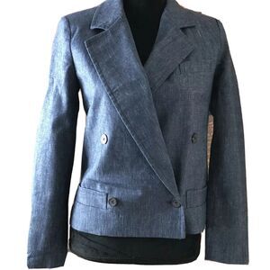 Michael Kors Linen/Cotton Blend Double Breasted Jacket - NWT